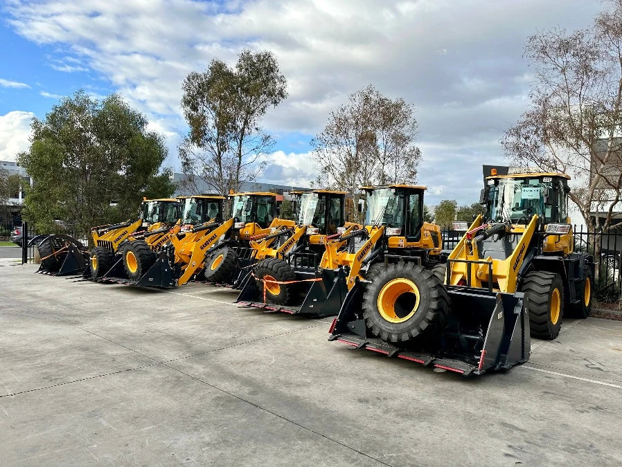 Busy Week at HANDYMAX Dandenong Branch: 6 HM22 and HM16 Wheel Loaders Ready for Delivery