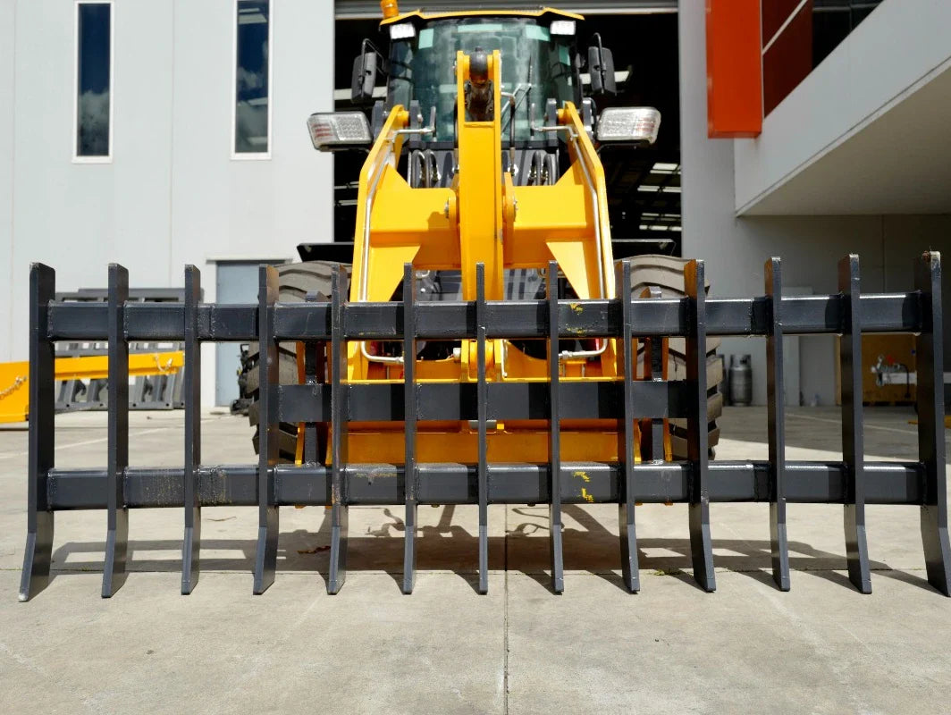Optimise Land Management with HANDYMAX Wheel Loader Stick Rake Attachment