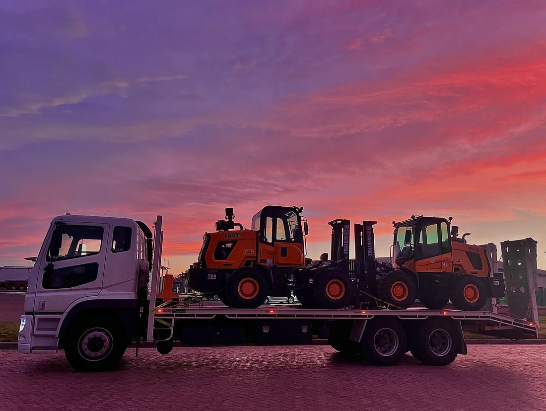 Two Handymax HMAT30 All-Terrain 4x4 Forklifts Bound for Cairns