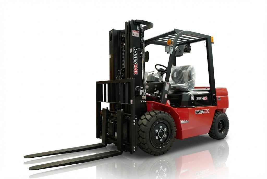 HandyMax Machinery Forklift HMF35T45 diesel ton capacity 5m lift height multi-stage mast pneumatic tires