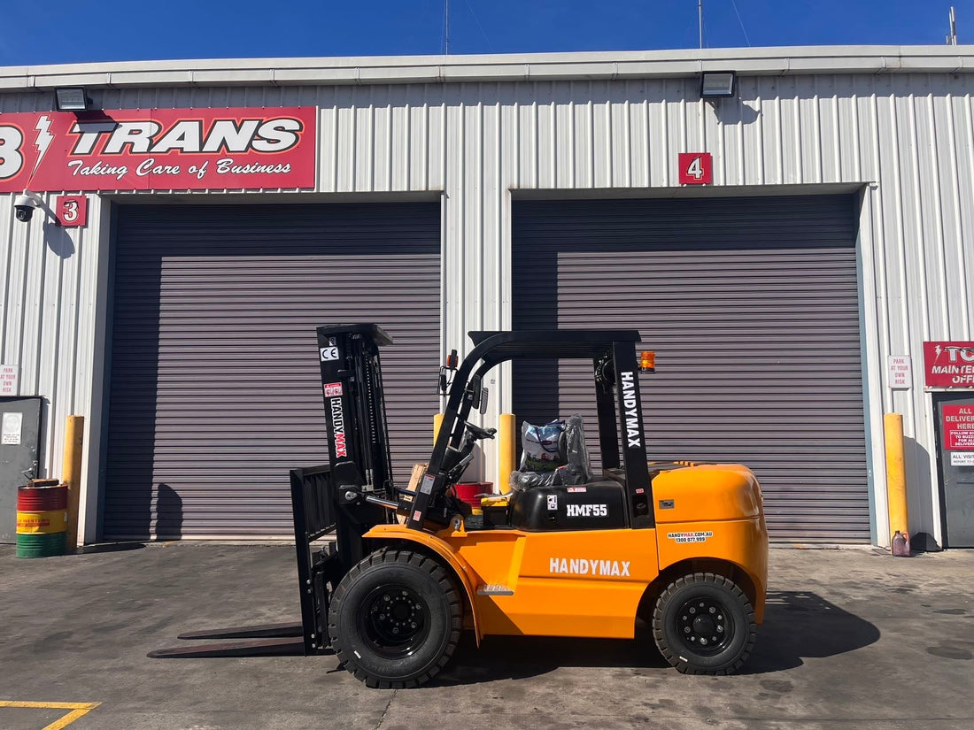 Handymax HMF55 5.5-tonne diesel forklift - heavy-duty warehouse and manufacturing material handling equipment