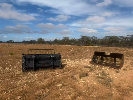 HandyMax Machinery Heavy Equipment Attachments UNKNOWN the photo displays two distinct likely for skid steer loaders