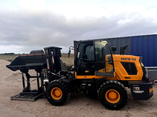 HandyMax Machinery Forklift HMAT30 max30 all-terrain heavy-duty ton capacity off-road tires 4wd rough terrain