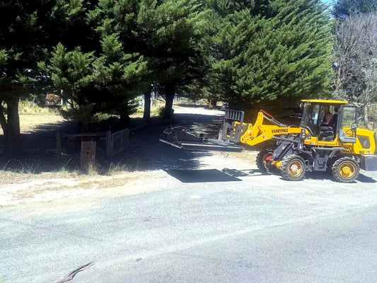 Handymax HM16 Wheel Loader delivered to rural Victoria property - compact 4x4 wheel loader with attachments for farming and construction