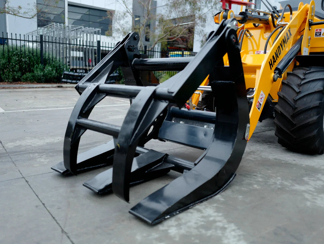 Navigating the Woods with Ease: Our Handymax Wheel Loader HM08 with Log Grab