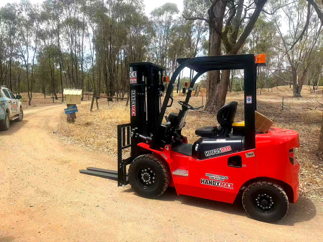 HandyMax Machinery Forklift HMF25D30 max30 all-terrain heavy-duty ton capacity off-road tires 4wd rough terrain
