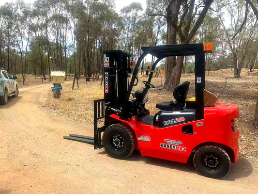 HandyMax Machinery Forklift HMF25D30 max30 all-terrain heavy-duty ton capacity off-road tires 4wd rough terrain