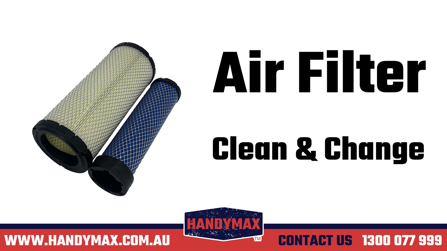 How to clean and change Air Filter for HandyMax Rough Terrain Diesel Forklift